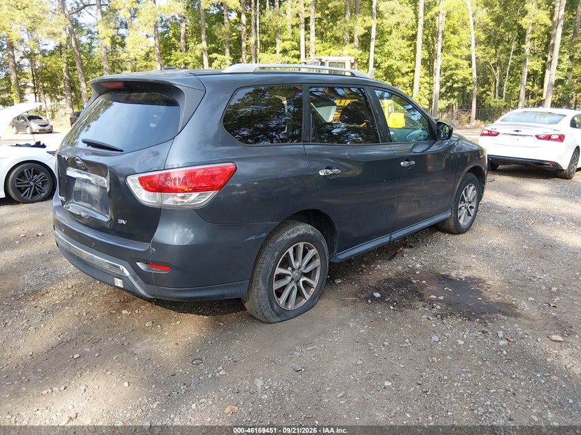Vin: 5n1ar2mn0dc656050, lot: 46669293, nissan pathfinder sv 20134