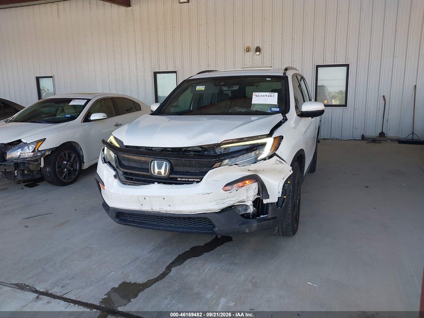 Vin: 5fnyf6h75mb042189, lot: 46669324, honda pilot awd black edition 20212
