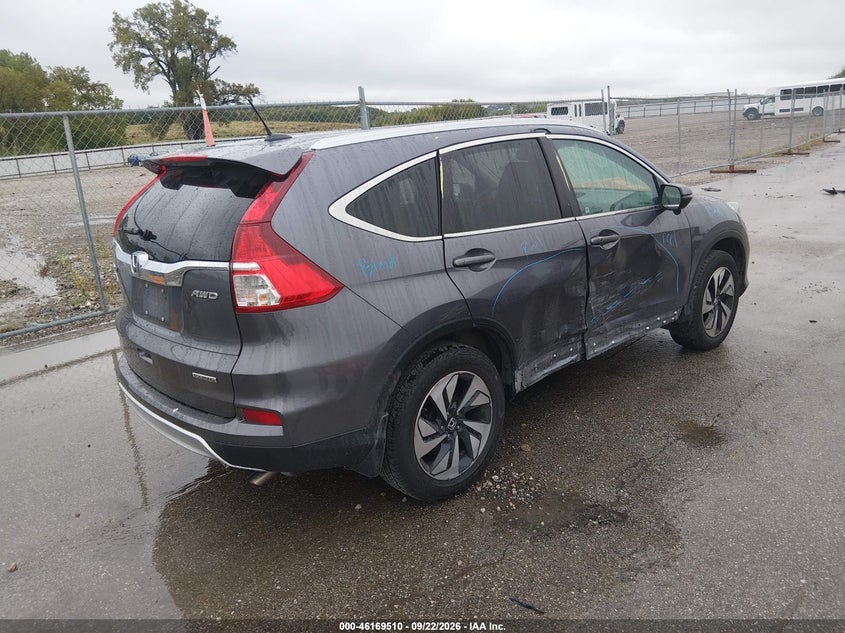 Vin: 5j6rm4h96gl125514, lot: 46669352, honda cr-v touring 20164