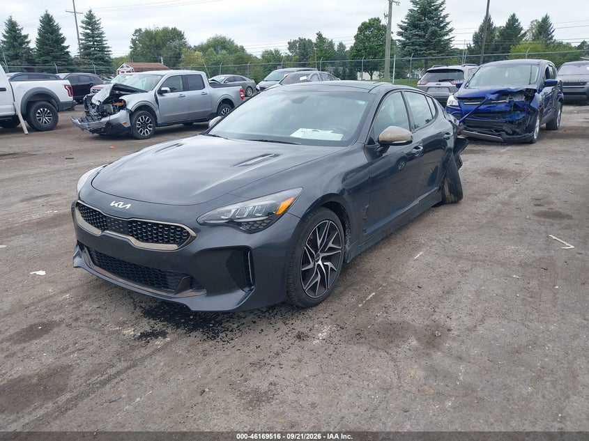 Vin: knae35ld1p6133461, lot: 46669358, kia stinger gt-line 20232