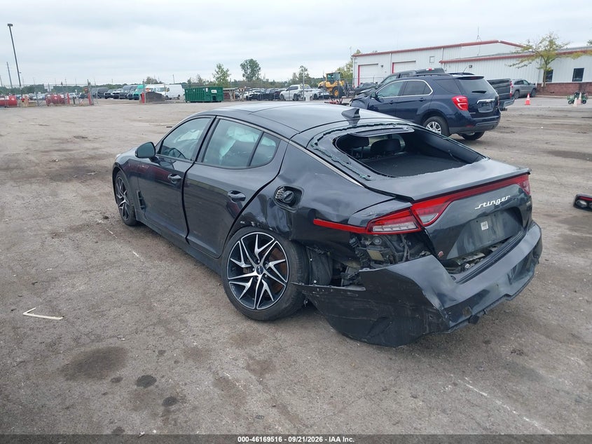 Vin: knae35ld1p6133461, lot: 46669358, kia stinger gt-line 20233