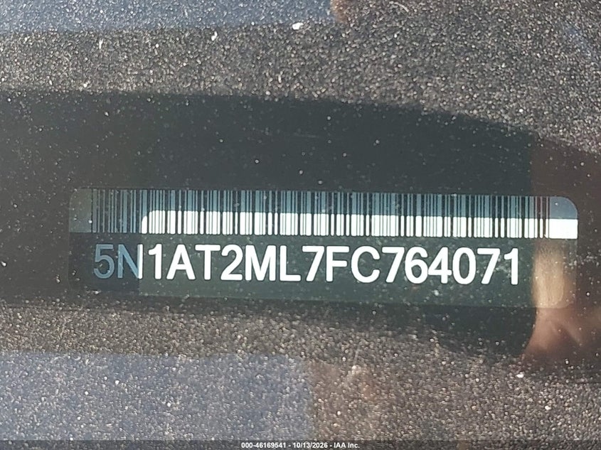 NISSAN ROGUE 2015 VIN 5N1AT2ML7FC764071