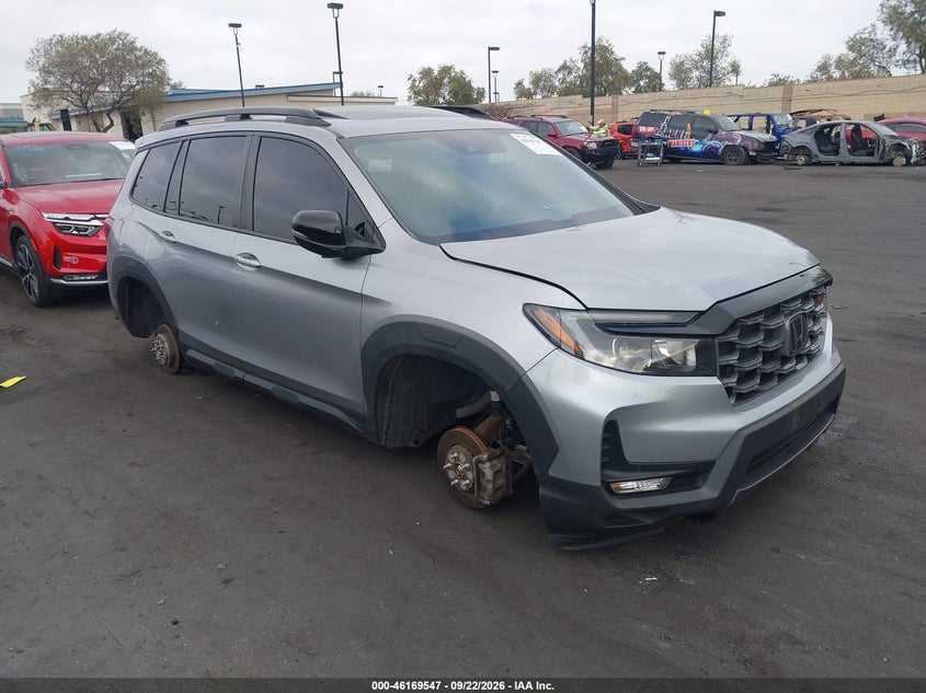 Vin: 5fnyf8h60pb035299, lot: 46669389, honda passport awd trailsport 2023 img_1