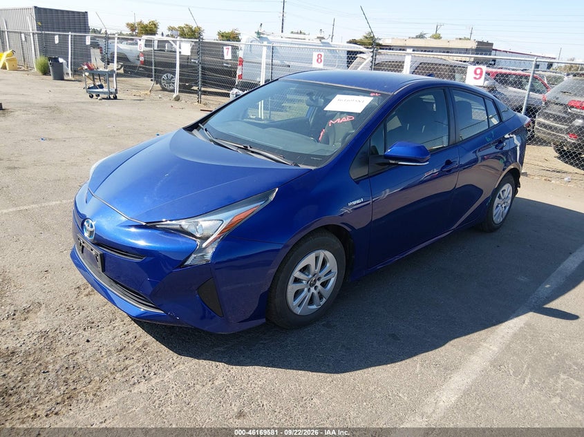 Vin: jtdkbrfu6g3526031, lot: 46669423, toyota prius two 20162