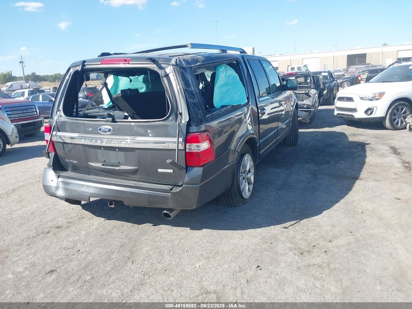 Vin: 1fmjk2at9gef11735, lot: 46669435, ford expedition el limited 20164