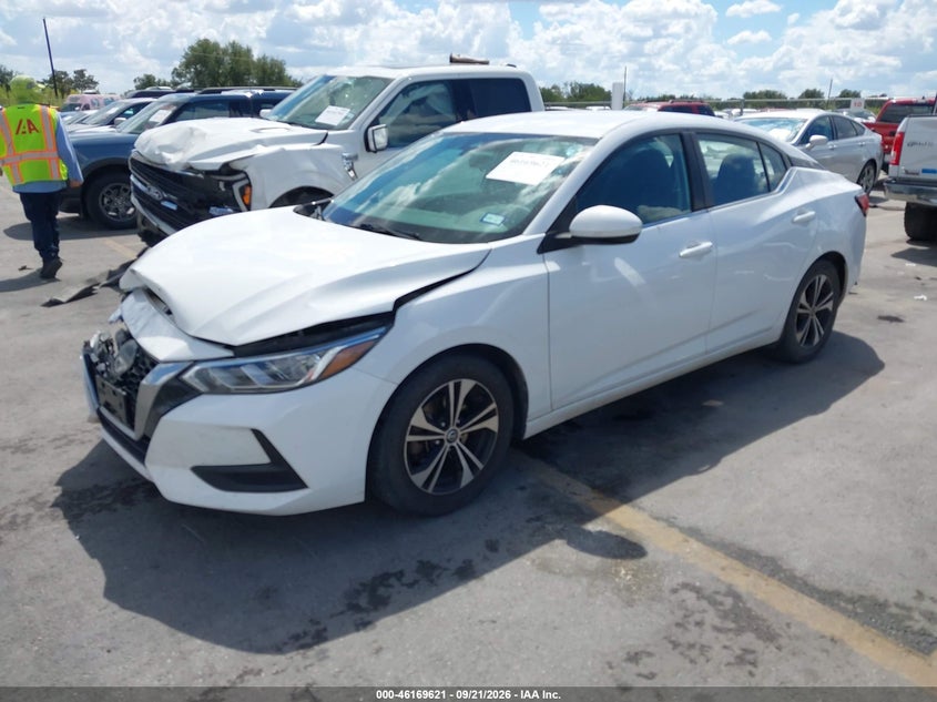 Vin: 3n1ab8cv9my264031, lot: 46669463, nissan sentra sv xtronic cvt 20212
