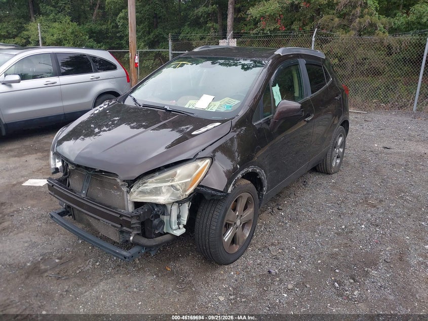 Vin: kl4cjcsb1db077801, lot: 46669536, buick encore leather 20132