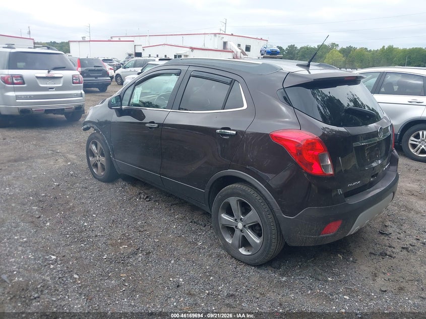 Vin: kl4cjcsb1db077801, lot: 46669536, buick encore leather 20133