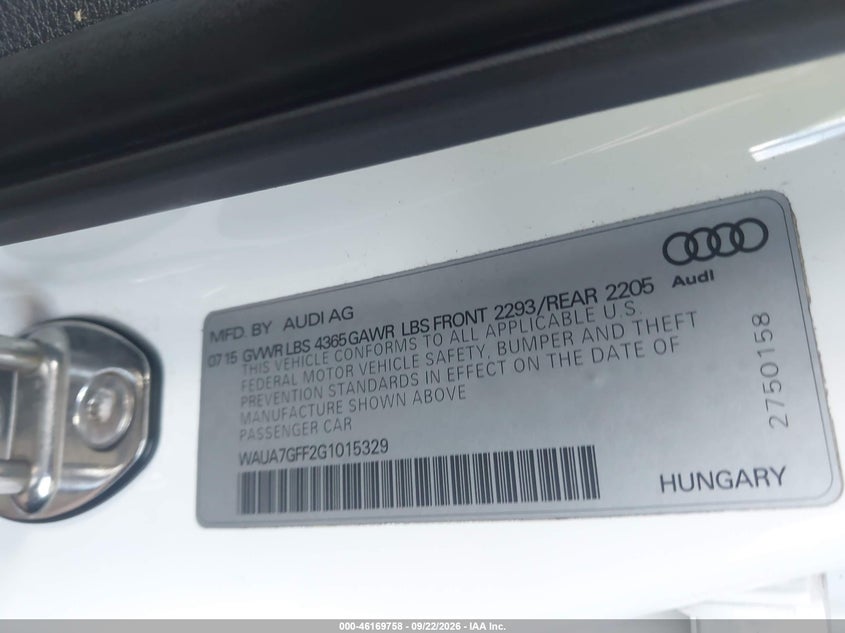 2016 AUDI A3 1.8T PREMIUM · Фото 9