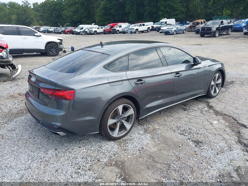 Vin: waufacf54ma033446, lot: 46669633, audi a5 sportback premium plus 45 tfsi quattro s tronic 20214