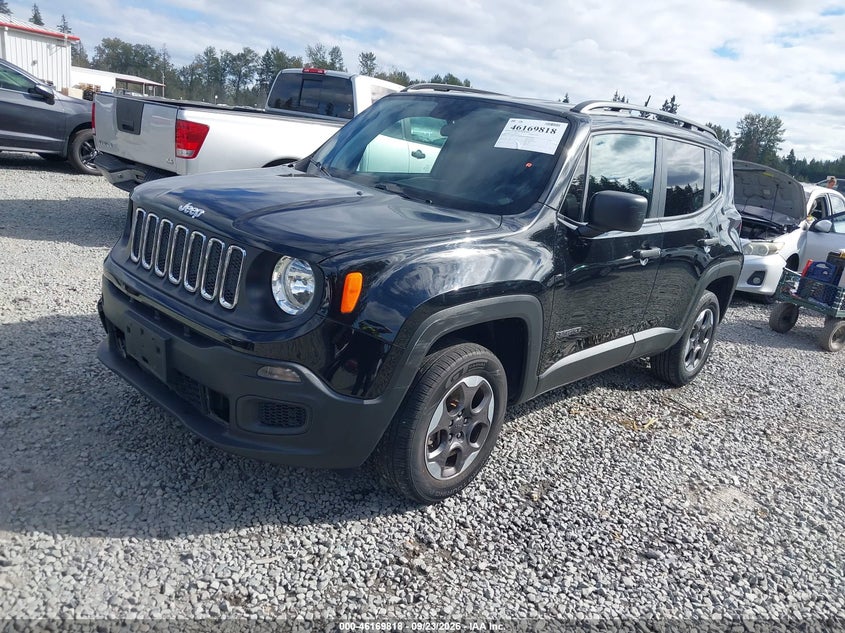 Vin: zaccjbab3jph65799, lot: 46669660, jeep renegade sport 4x4 20182
