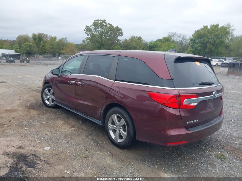 Vin: 5fnrl6h74jb051944, lot: 46669713, honda odyssey ex-l 20183