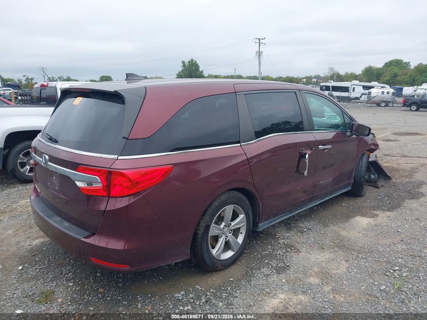 Vin: 5fnrl6h74jb051944, lot: 46669713, honda odyssey ex-l 20184