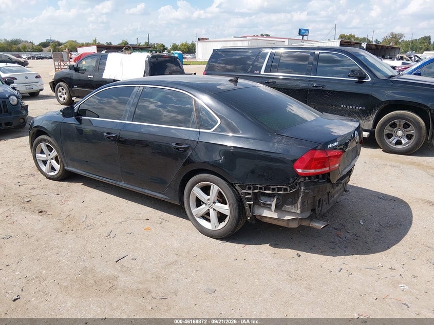 Vin: 1vwbh7a35dc068251, lot: 46669714, volkswagen passat 2.5l se 20133