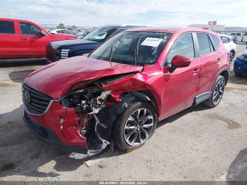 Vin: jm3ke2dy7g0826562, lot: 46669773, mazda cx-5 grand touring 20162