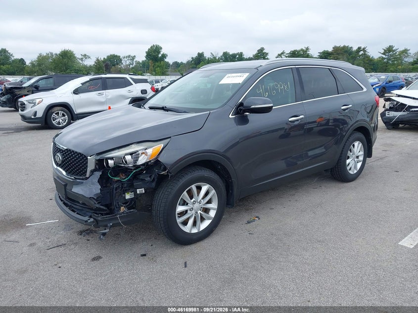 Vin: 5xypg4a31hg221106, lot: 46669823, kia sorento 2.4l lx 20172