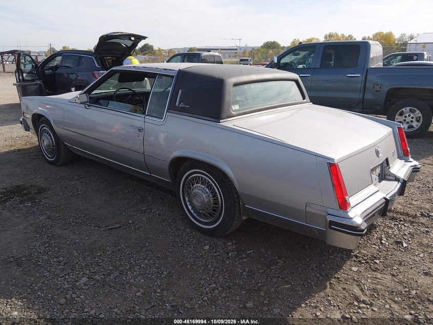 CADILLAC ELDORADO 1985 VIN 1G6EL5787FE605346