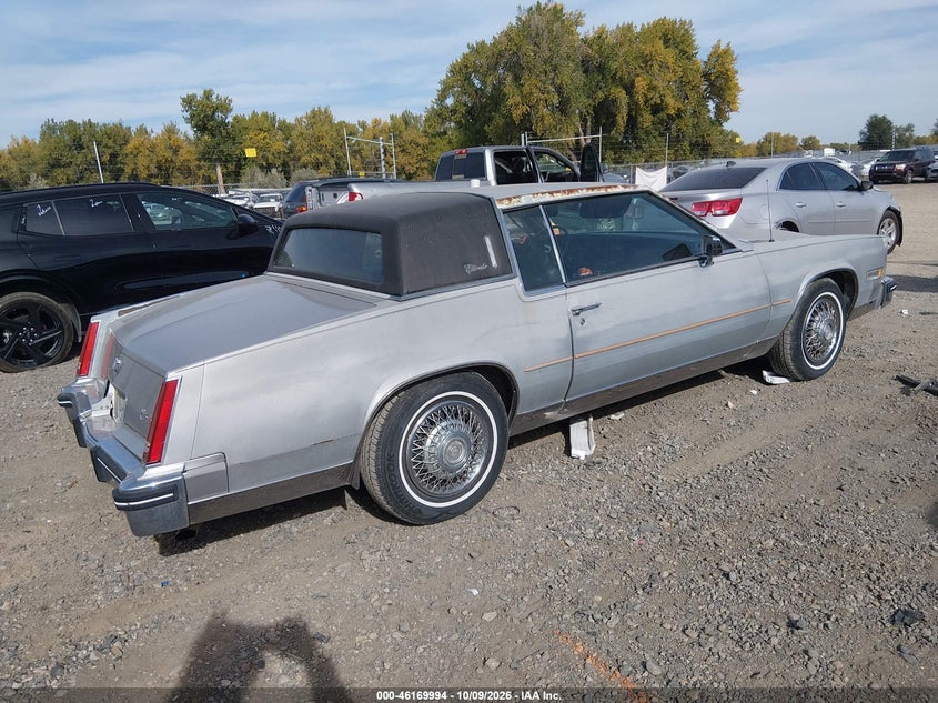 CADILLAC ELDORADO 1985 VIN 1G6EL5787FE605346