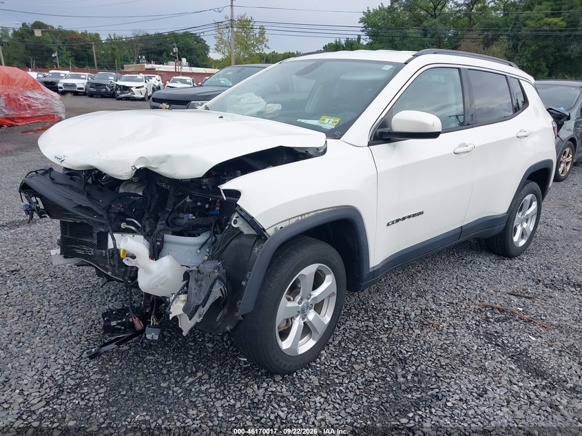 Vin: 3c4njdbb2kt670647, lot: 46669859, jeep compass latitude 4x4 20192