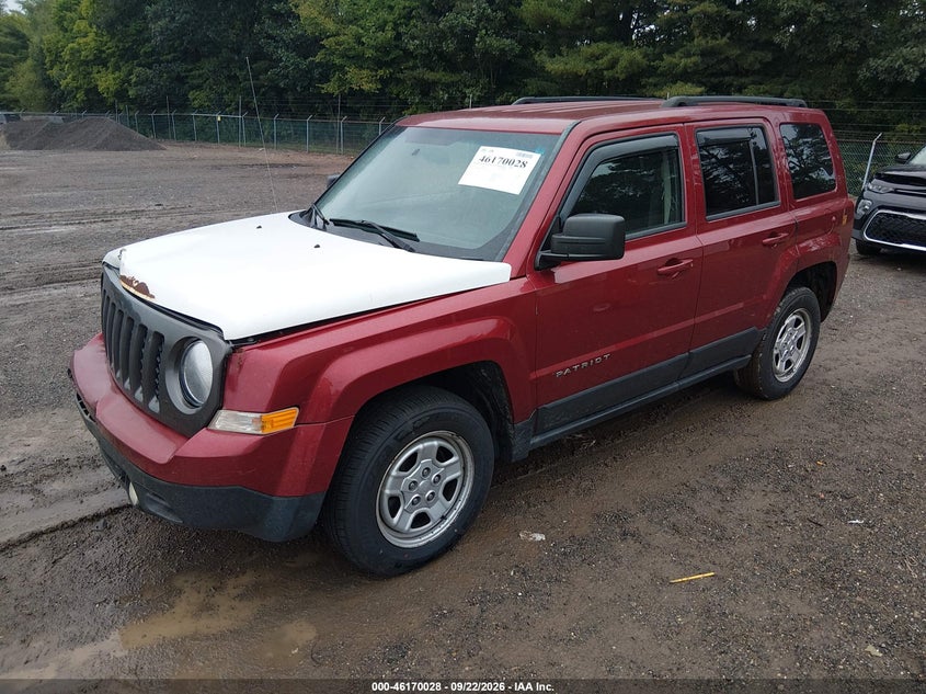 Vin: 1c4njpba3fd143639, lot: 46669870, jeep patriot sport 20152