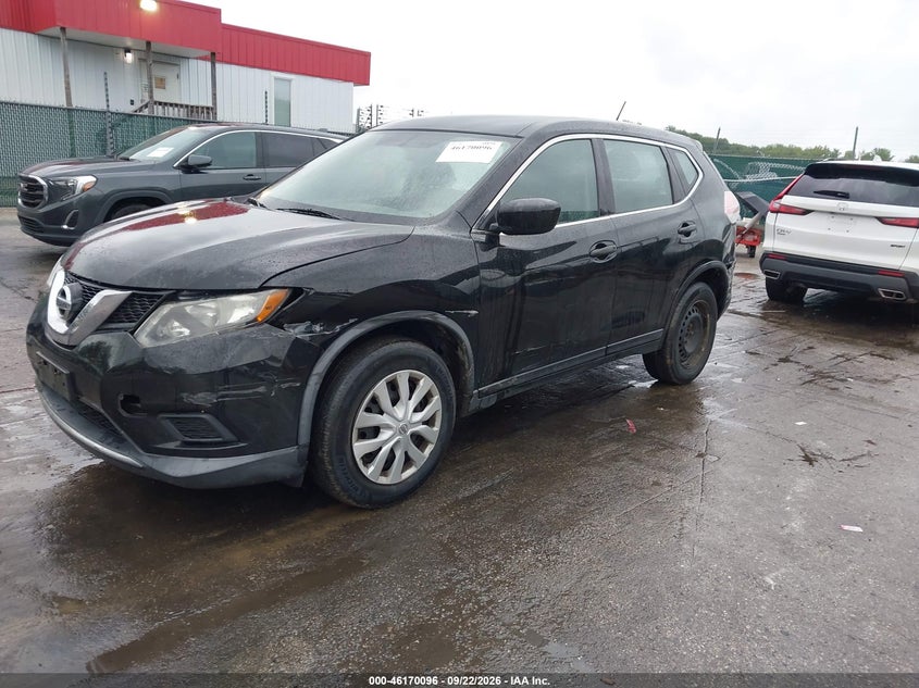 2016 Nissan Rogue, Лівий бік, IAAI, VIN KNMAT2MV3GP683973 — фото 2