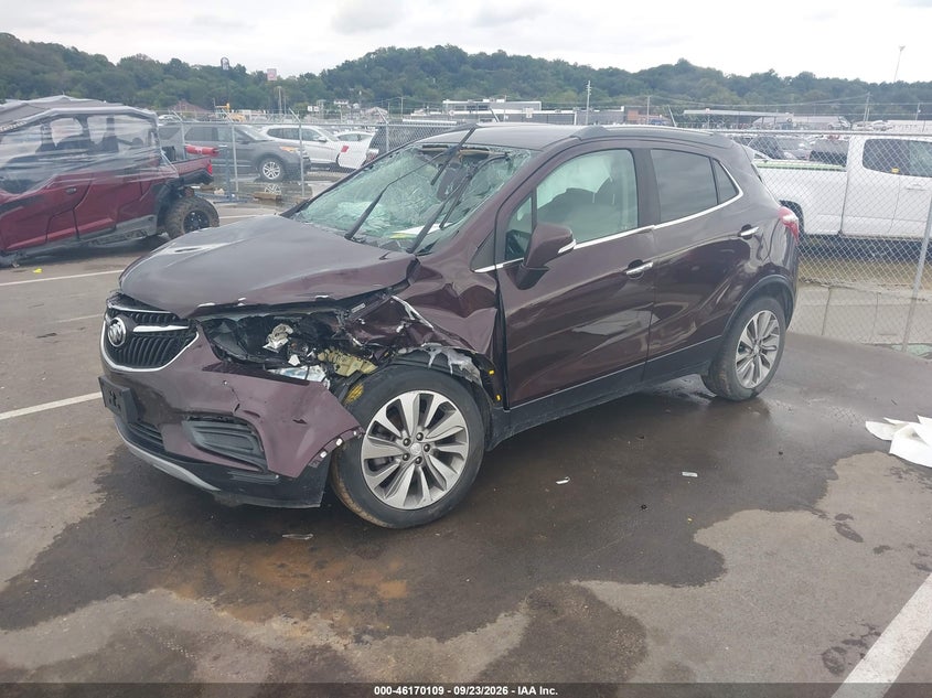 Vin: kl4cjasb0jb714872, lot: 46669951, buick encore preferred 20182