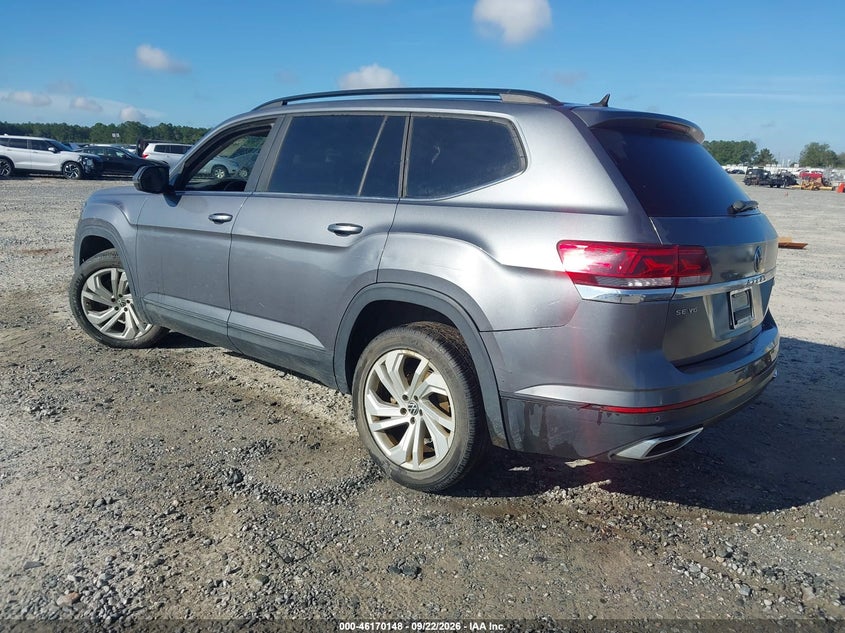 Vin: 1v2hr2ca2mc552059, lot: 46669990, volkswagen atlas 3.6l v6 se w/technology 20213