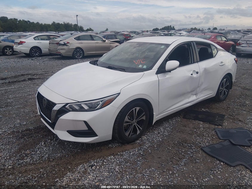 2020 Nissan Sentra Sv Xtronic Cvt, Оба бока, IAAI, VIN 3N1AB8CV5LY275994 — фото 2