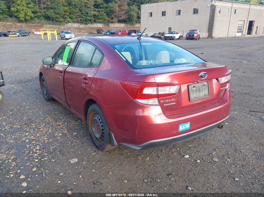 SUBARU IMPREZA 2019 VIN 4S3GKAA68K3612143