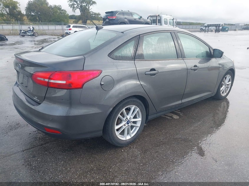 Vin: 1fadp3f2xfl255579, lot: 46670034, ford focus se 20154