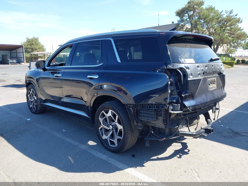 Vin: km8r7dhe5mu274489, lot: 46670045, hyundai palisade calligraphy 20213
