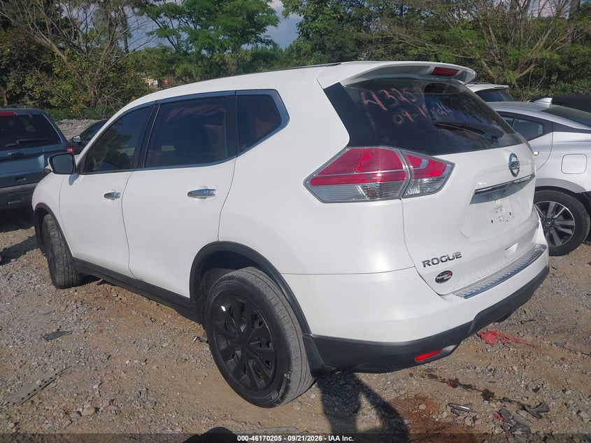 Vin: 5n1at2mt2ec774117, lot: 46670047, nissan rogue s 20143