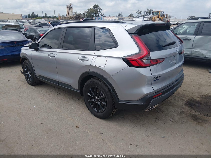 Vin: 5j6rs5h85tl025319, lot: 46670061, honda cr-v hybrid 2wd sport-l 20263