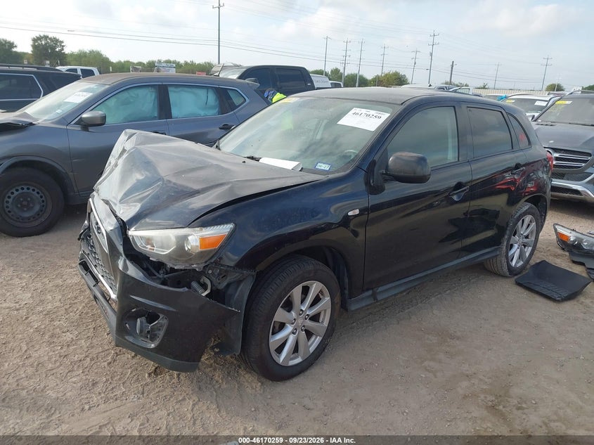 Vin: 4a4ar3au7de024892, lot: 46670101, mitsubishi outlander sport es 20132