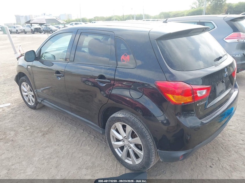 Vin: 4a4ar3au7de024892, lot: 46670101, mitsubishi outlander sport es 20133