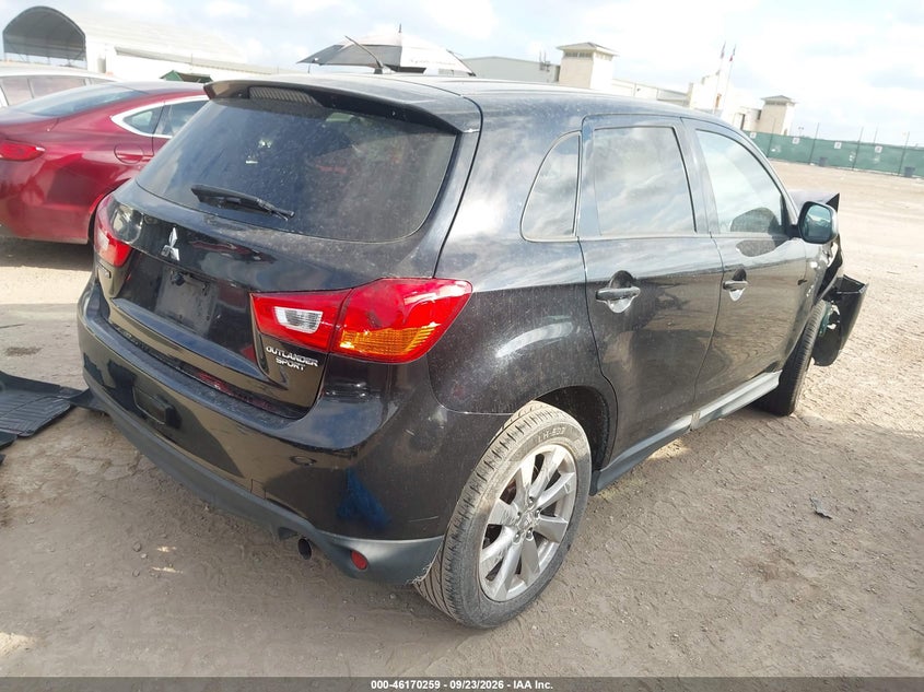 Vin: 4a4ar3au7de024892, lot: 46670101, mitsubishi outlander sport es 20134