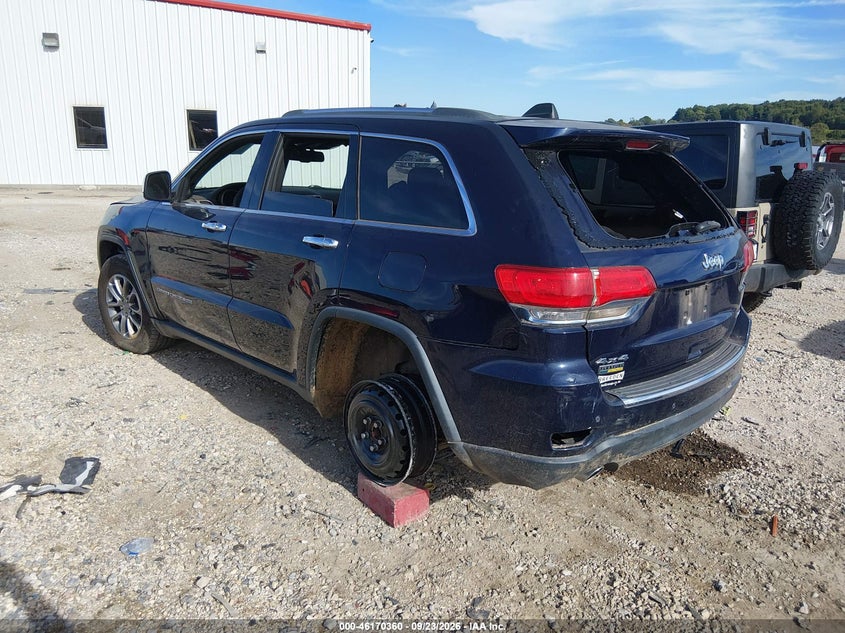 Vin: 1c4rjfbg4ec466327, lot: 46670202, jeep grand cherokee limited 20143