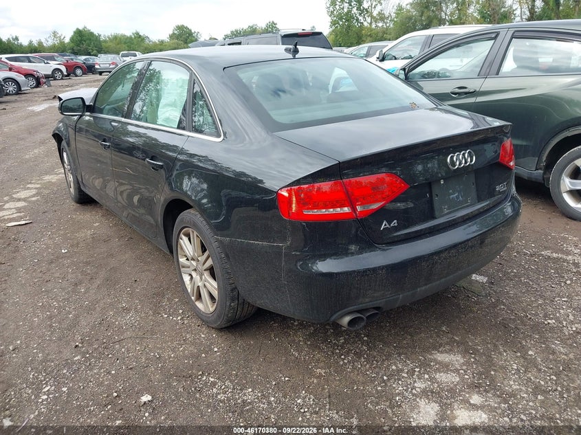 Vin: wauffafl9an041308, lot: 46670221, audi a4 2.0t premium 20103