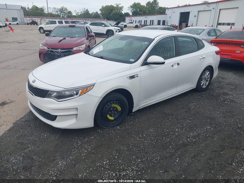 Vin: knagt4l31g5077649, lot: 46670252, kia optima lx 20162