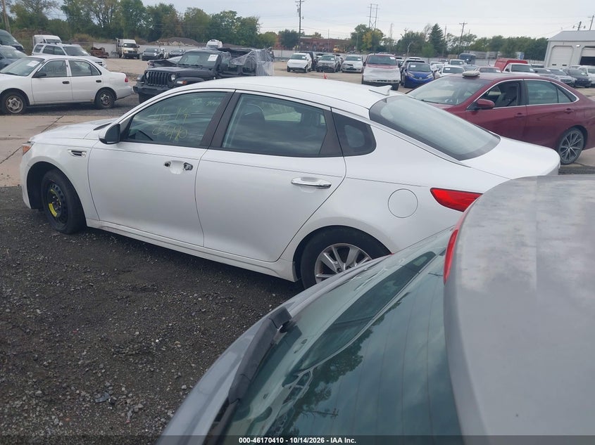 Vin: knagt4l31g5077649, lot: 46670252, kia optima lx 20163