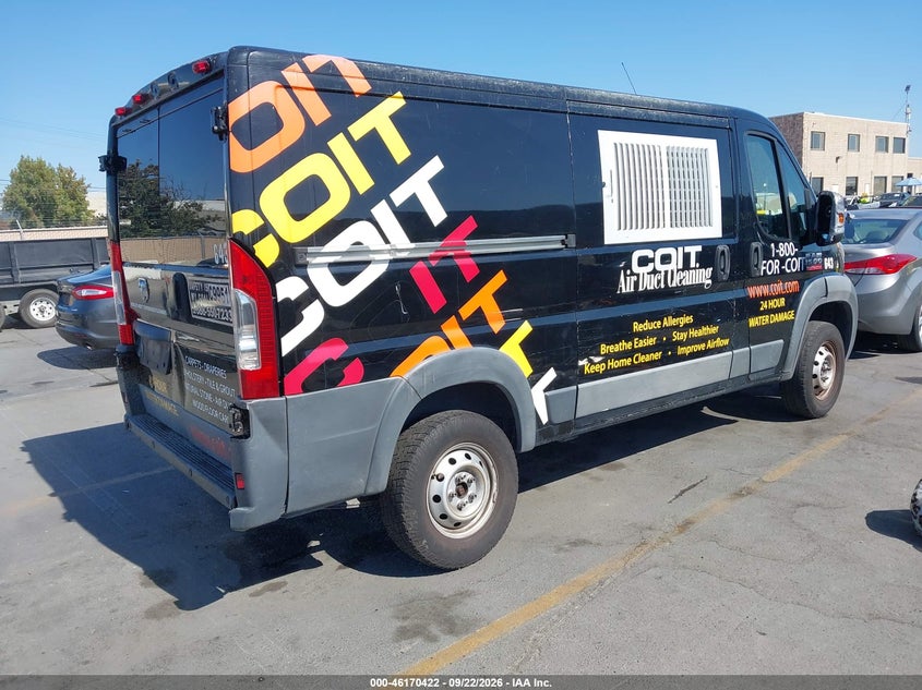 Vin: 3c6trvag6ge137643, lot: 46670266, ram promaster 1500 low roof 20164