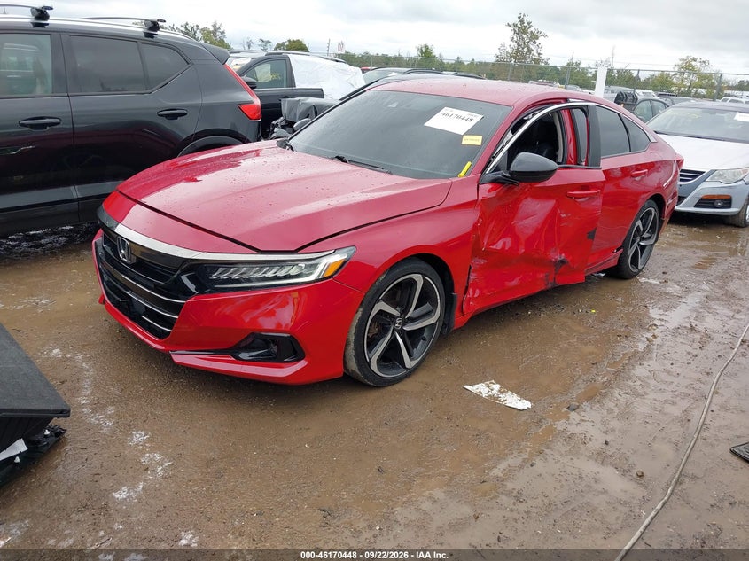 Vin: 1hgcv1f47na020439, lot: 46670290, honda accord sport special edition 20222
