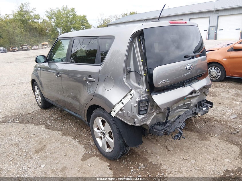 Vin: kndjn2a26h7499729, lot: 46670335, kia soul 20173