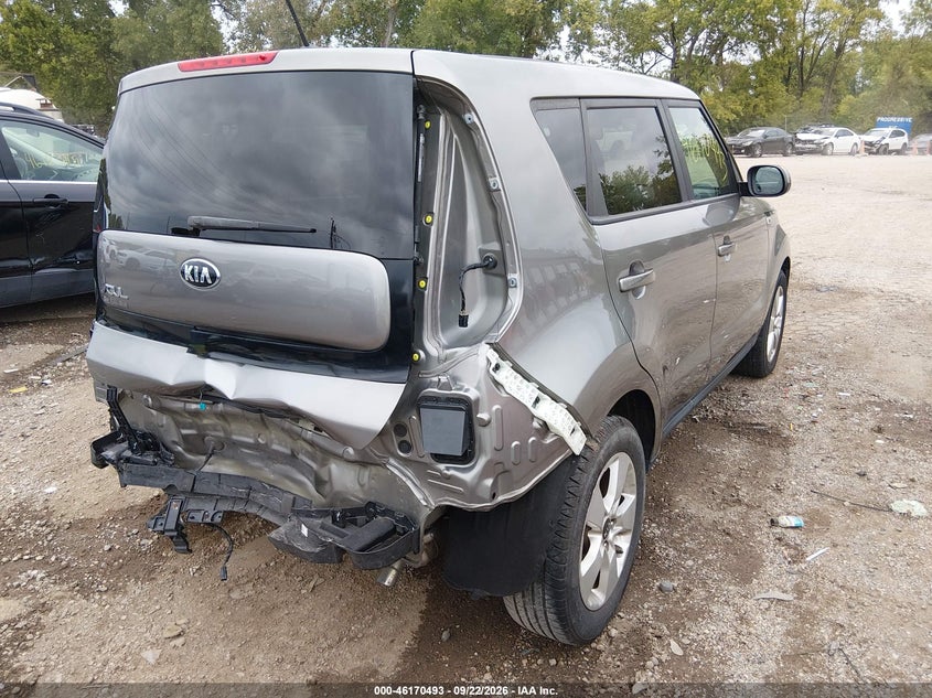 Vin: kndjn2a26h7499729, lot: 46670335, kia soul 20174