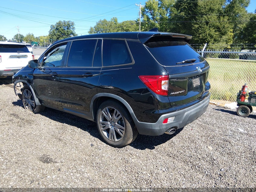 Vin: 5fnyf7h51kb011104, lot: 46670337, honda passport ex-l 20193