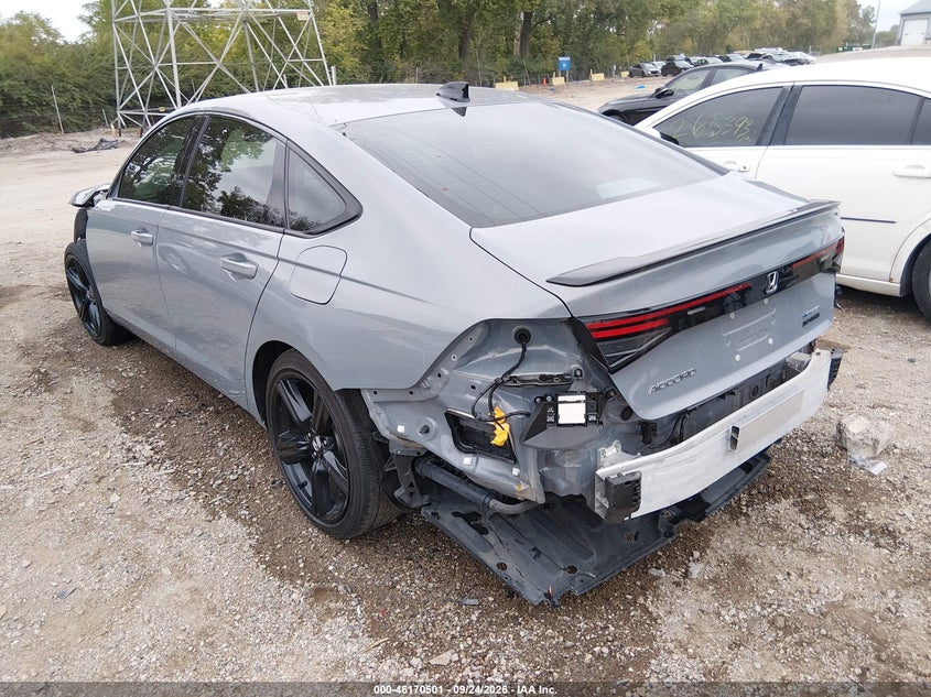 Vin: 1hgcy2f76sa033136, lot: 46670343, honda accord hybrid sport-l 20253