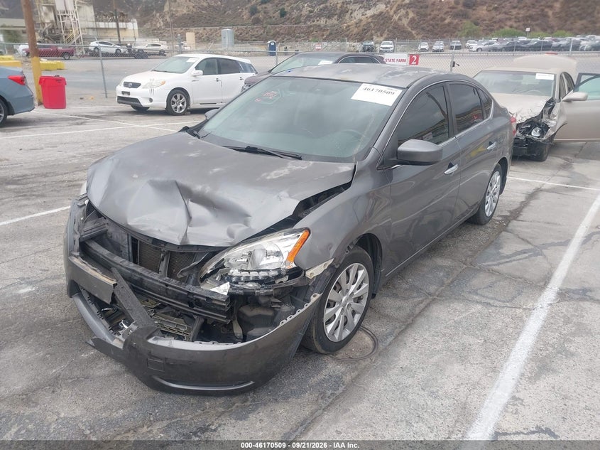 2015 Nissan Sentra, Front End, IAAI, VIN 3N1AB7AP6FY368185 — photo 2