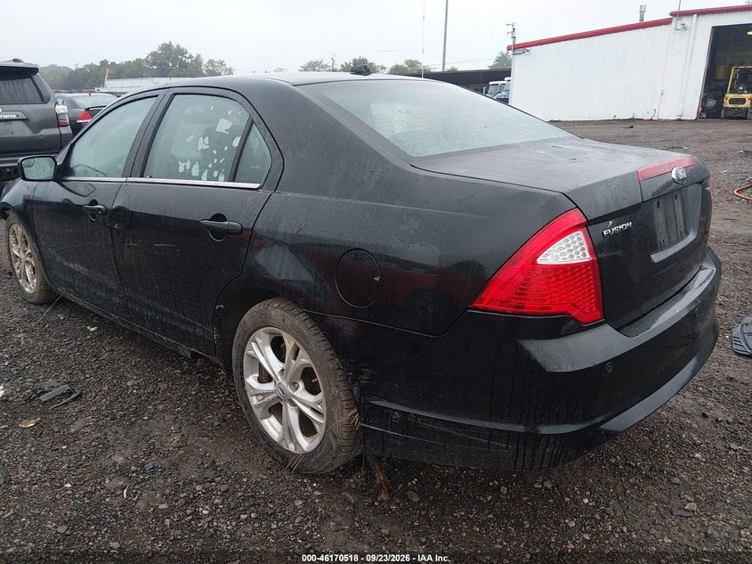 Vin: 3fahp0ha7cr304612, lot: 46670360, ford fusion se 20123