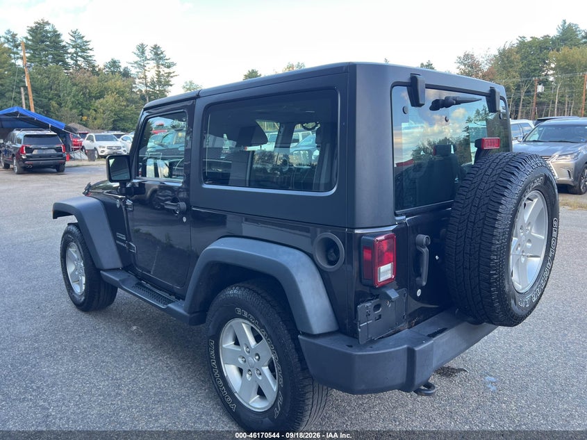 Vin: 1c4ajwagxdl682177, lot: 46670386, jeep wrangler sport 20133