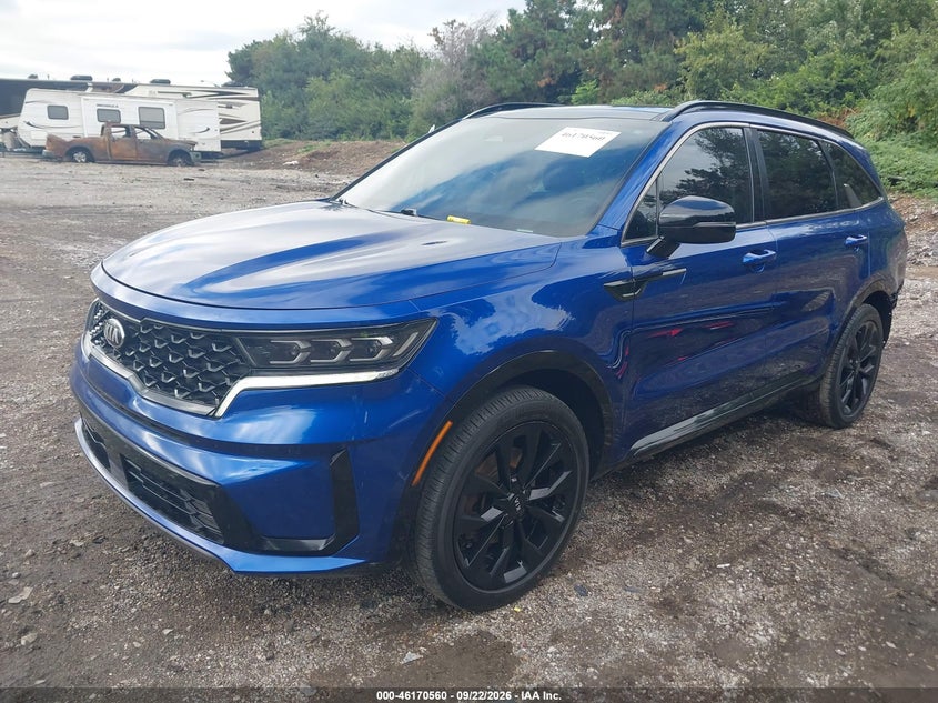Vin: 5xyrk4lf8mg013698, lot: 46670401, kia sorento sx 20212